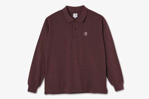 POLO LONGSLEEVE SHIRT - Bordeaux