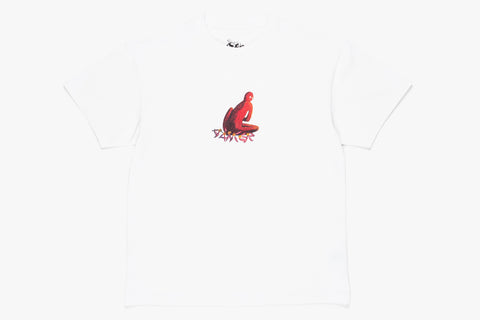 RED DAD TEE  - White D5