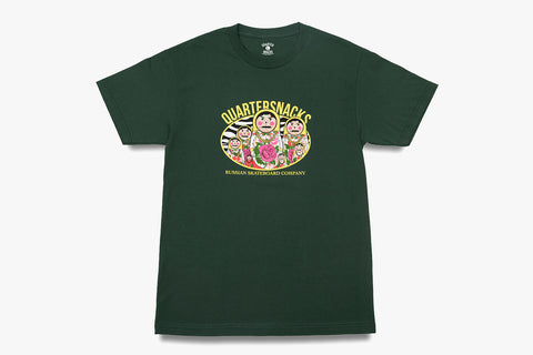 RUSSIAN DOLL TEE - Forest Green