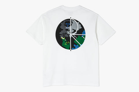 SMOKING LADY FILL LOGO TEE - White