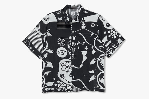 SPIRAL SHIRT - Black/White SP23