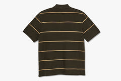 STRIPE POLO SHIRT - Brown SP22