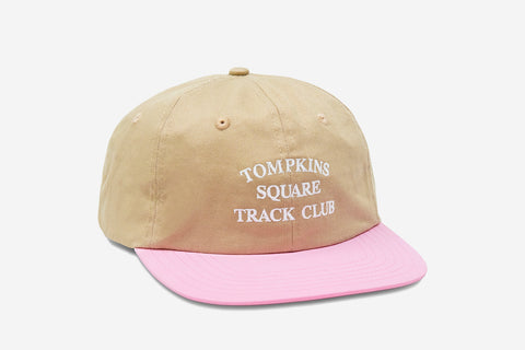 TRACK CLUB CAP - Tan/Pink SS21