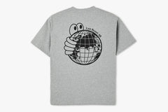 WORLD TEE - Heather Grey D1