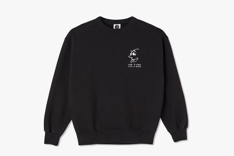 CASH IS QUEEN CREWNECK - Black