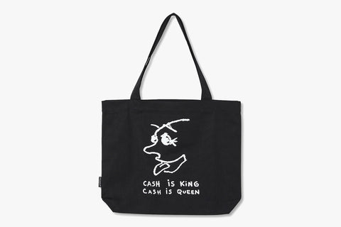 CASH IS QUEEN TOTE BAG - Black