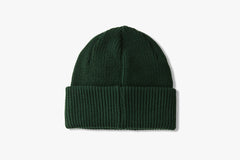DOUBLE FOLD MERINO BEANIE - Hunter Green
