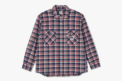 FLANNEL SHIRT - Navy/Red