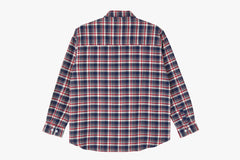 FLANNEL SHIRT - Navy/Red